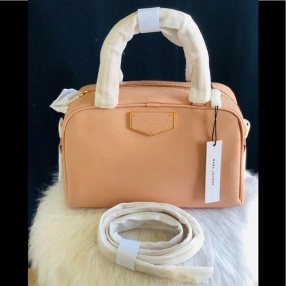 Marc Jacobs Voyager Leather‎ Mini Satchel, Luxury Italian Leather, Pink, NWT - Picture 9 of 16